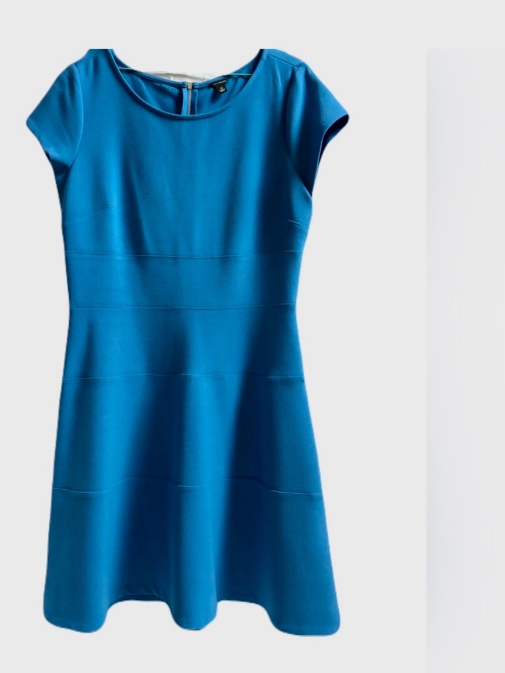 Ann Taylor Cobalt Blue Short Sleeve A Line Dress Size 12